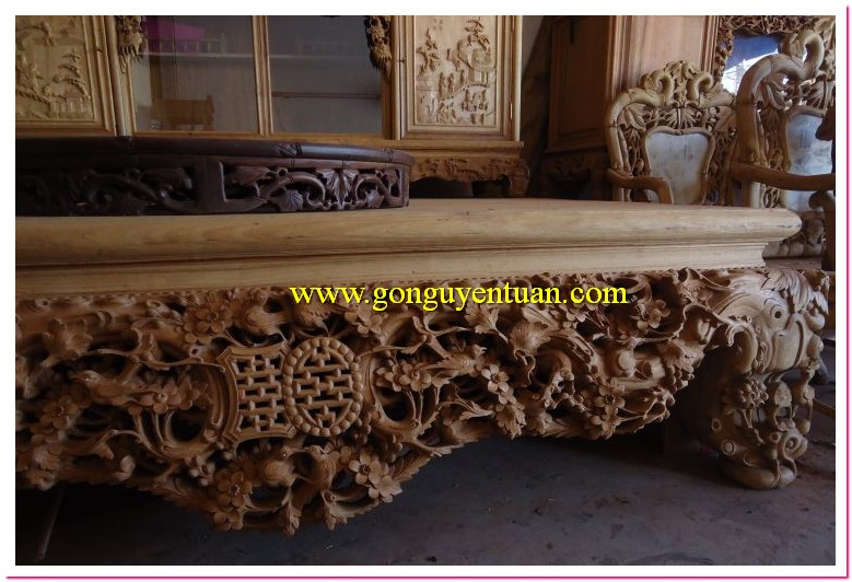 Sập mai để mộc 1.8x2m
